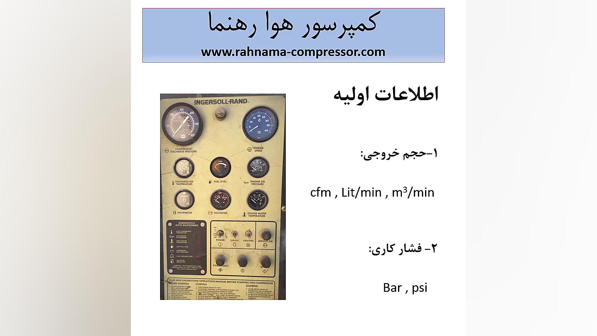 آموزش نحوه انتخاب صحيح كمپرسور هوا