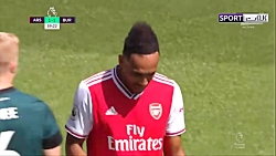 خلاصه بازی آرسنال 2 1 برنلی