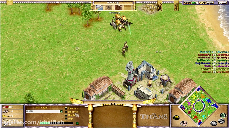 پیروزی شیرین وارلورد - age of mythology