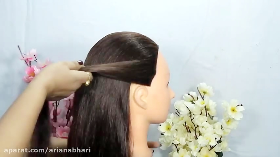 آموزش شینیون عروس بافت مو عروس...