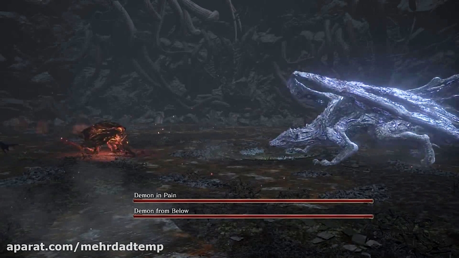 مبارزه نفس گیر Darkeater Midir بر علیه health Demon prince در Dark Souls 3