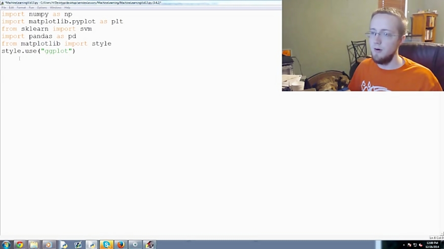 Linear SVC machine learning and testing our data p. 13