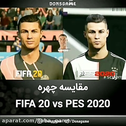 مقایسه چهره(pes2020 vs fifa20)