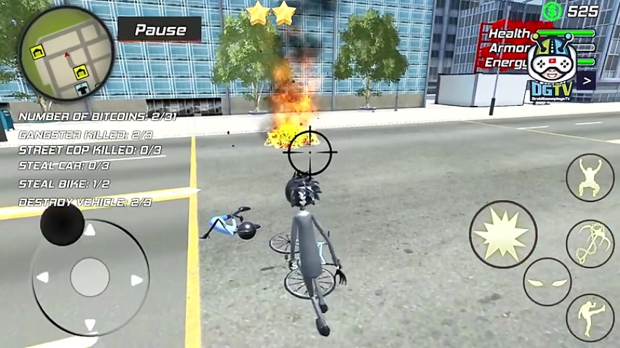 Amazing Crime Strange Stickman Rope Vice Vegas ( by HGamesAr