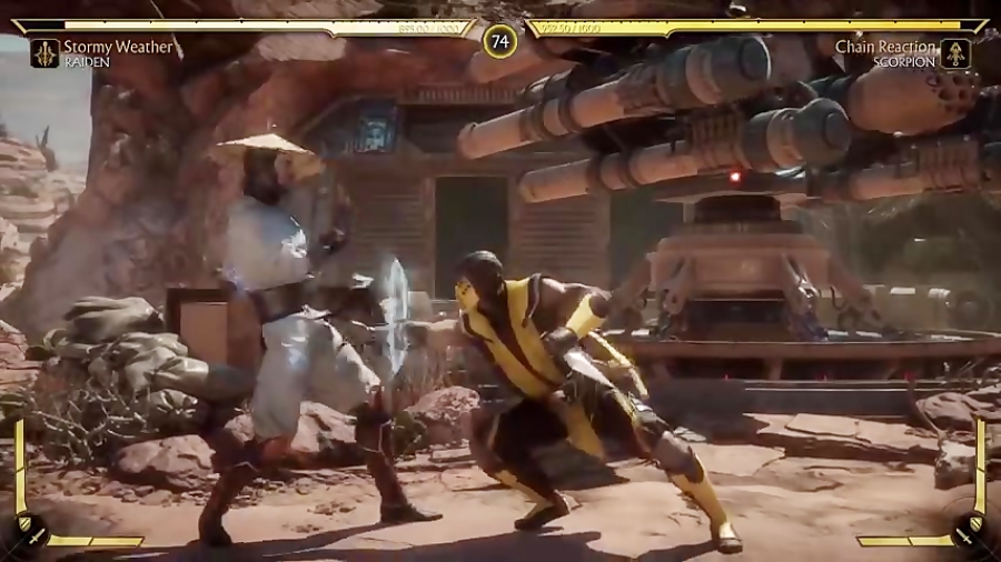 گیم پلی مورتال کمبت 11  مبارزه  Raiden  با Scorpion