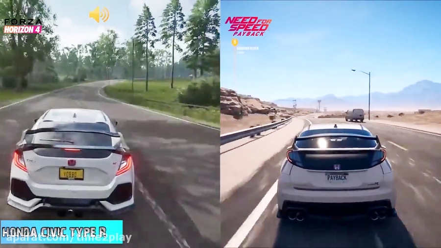Forza Horizon 4 VS Need For Speed Payback مقایسه