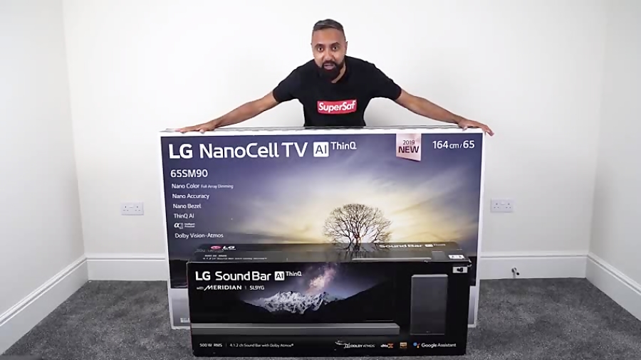 NEW 2019 LG NanoCell TV 65 UNBOXING 