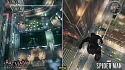 مقایسه گیم پلی بازی های (Batman: Arkham Knight vs Marvel#039;s Spider-Man)
