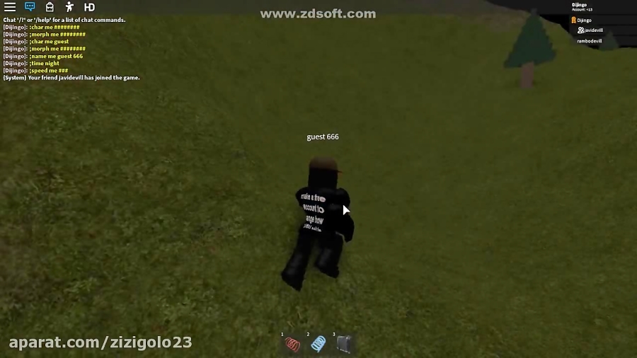 Prank 1 دیدئو Dideo - roblox your friend guest 666 joined the game