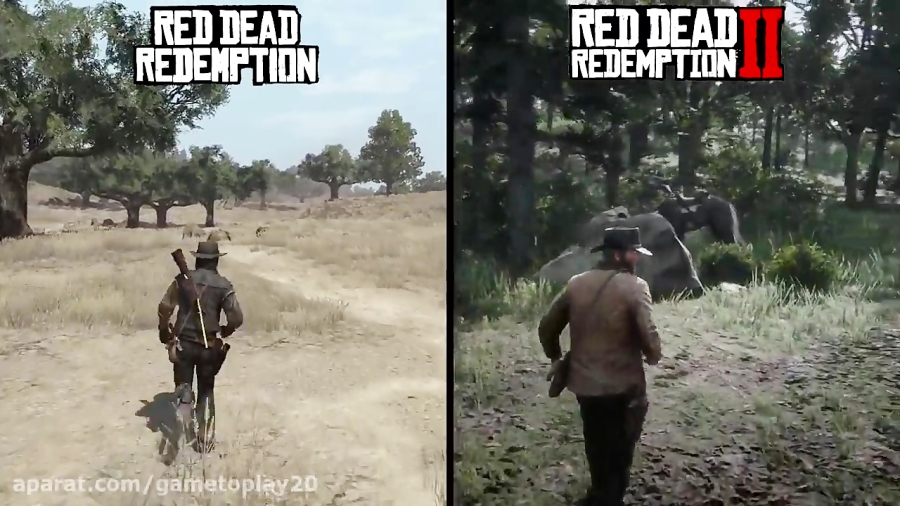 مقایسه بازی های red dead redemption 1 و red dead redemption 2