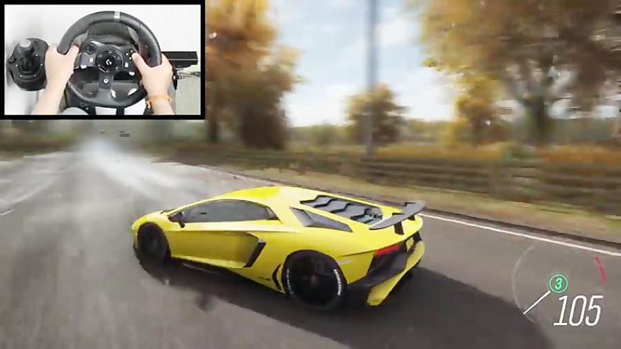 Forza Horizon 4 Lamborghini Aventador SV ( Logitech G920 Steering Wheel ) Gameplay