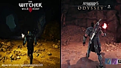 مقایسه بازی های assassins creed odyssey با witcher 3