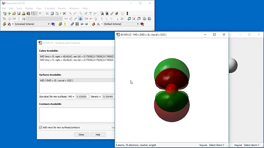 GaussView 6 Tutorial 4: 3-D Results Visualization