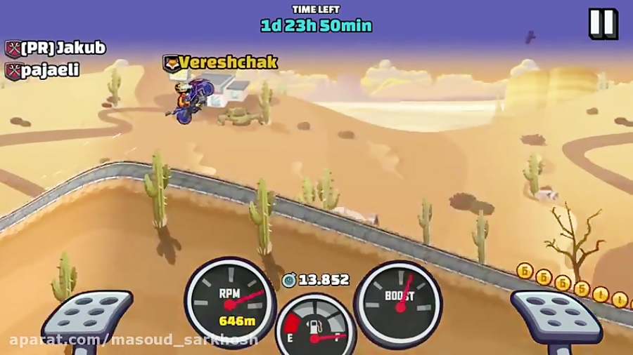 مسابقات جدید hill climb racing 2