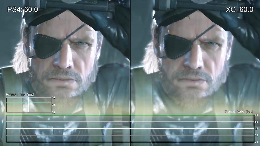 مقایسه فریم ریت بازی Metal Gear Solid Ground Zeroes - PS4 vs Xbox One