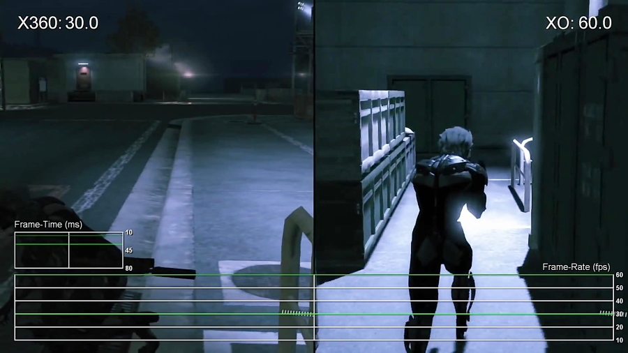 مقایسه فریم ریت بازی Metal Gear Solid Ground Zeroes - Xbox One vs Xbox 360