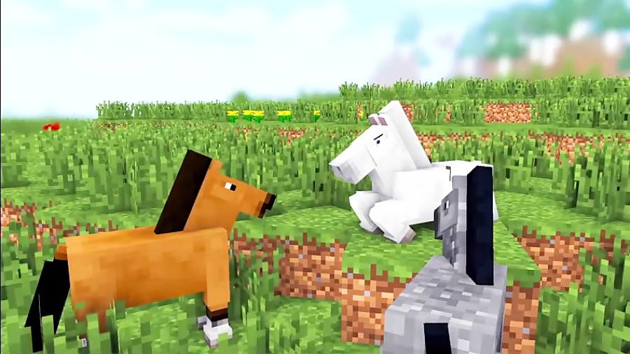 انیمیشن ماین کرافت Horse Life   - Minecraft animation
