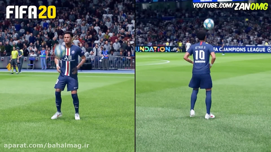 مقایسه حرکات تکنیکی در FIFA 20 و PES 20