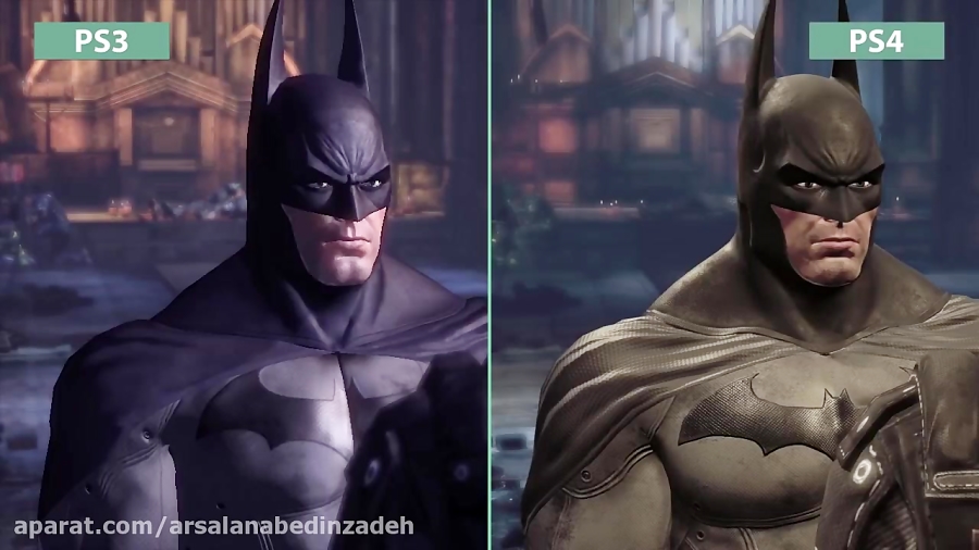 مقایسه بازی batman arkham city در ps4 و ps3