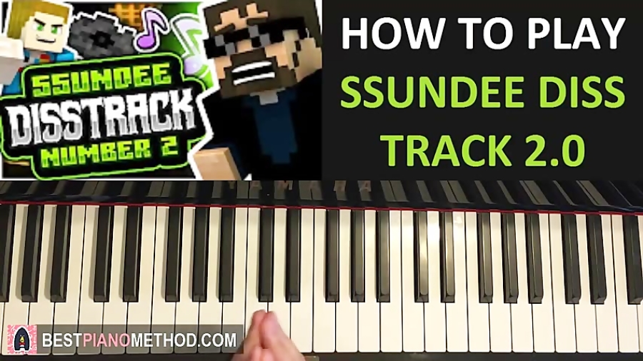 HOW TO PLAY - Crainer - SSUNDEE DISS TRACK 2.0 (Piano Tutorial Lesson)