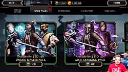 MK Mobile. INSANE Luck with Sword Master Pack. So Many KABALS!