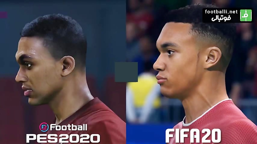 مقایسه چهره pes 2020 VS fifa 2020