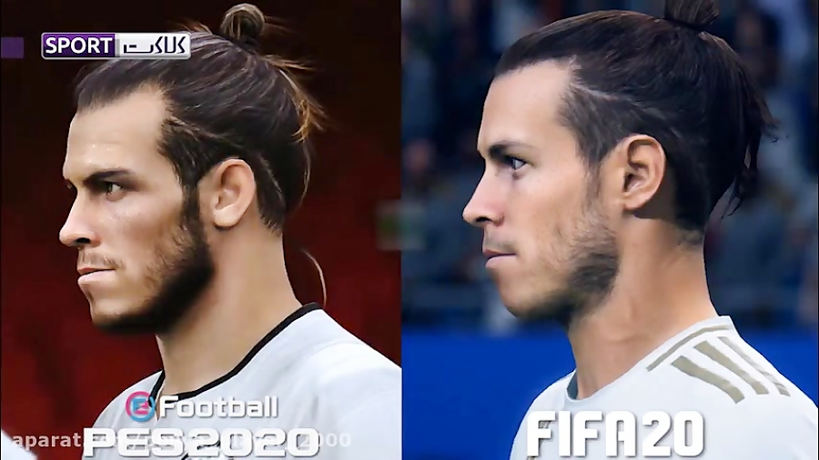 مقایسه چهره بازیکنان رئال مادرید در 20 PES و FIFA 20