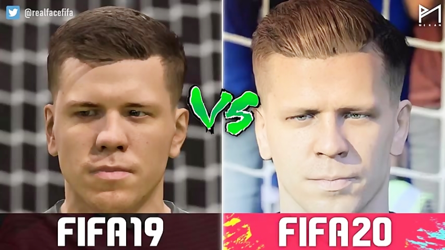 تفاوت چهره بازیکنان فوتبال در فیفا ۱۹ و فیفا۲۰