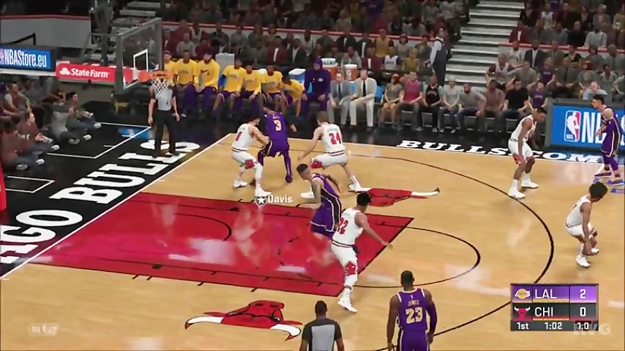 NBA 2K20 - Chicago Bulls vs Los Angeles Lakers - Gameplay (PS4 HD) [1080p60FPS]