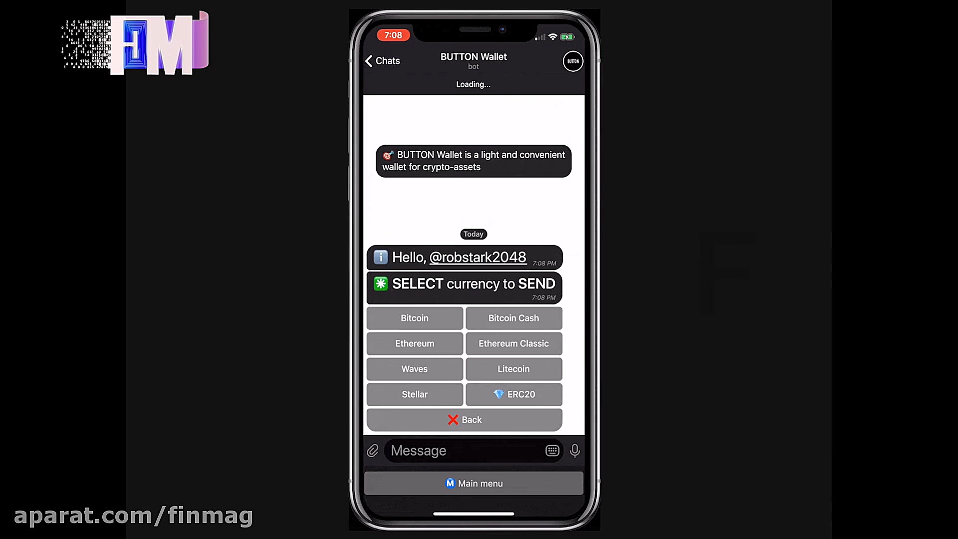 نحوه , خرید , بیت , کوین , تلگرام , ویدئو , کیف , پول , رمز , ارز , button , wallet , پیامرسان , چگونگی , تبادل , ارزها , انتقال , واریز , آموزش , داده‌ایم , همراه , باشید