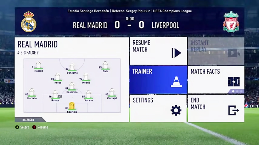 REAL MADRID VS LIVERPOOL FIFA 20 PC GAMEPLAY !!