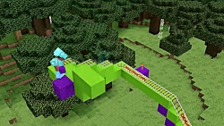 آموزش ساختن ترن هوایی در ماینک...