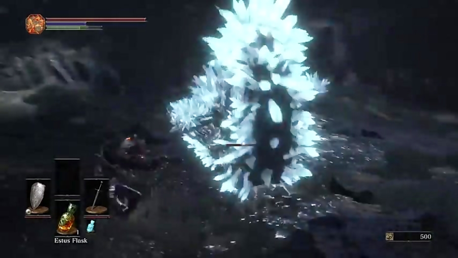 ( Dark Souls 3 ) نبرد شوالیه با اژدهای یخی