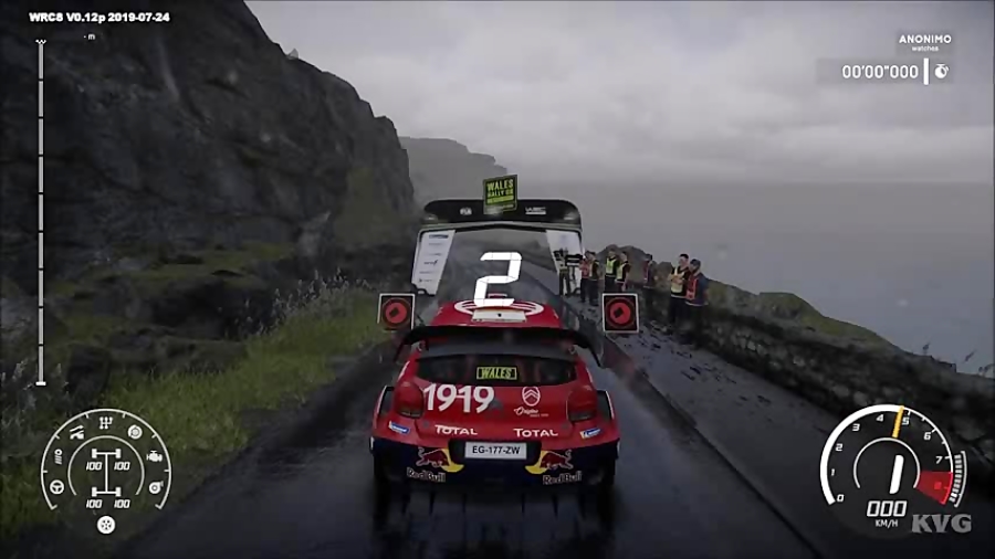 گیم پلی حالت بارانی بازی WRC 8