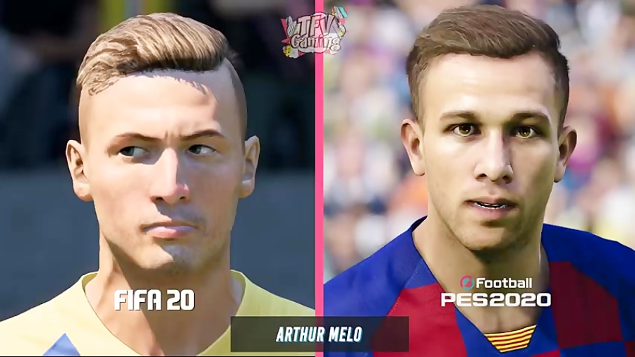 مقایسه چهره بارسلونا در pes 2020 و فیفا 20