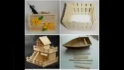 ایده هایی برای کاردستی با چوب...