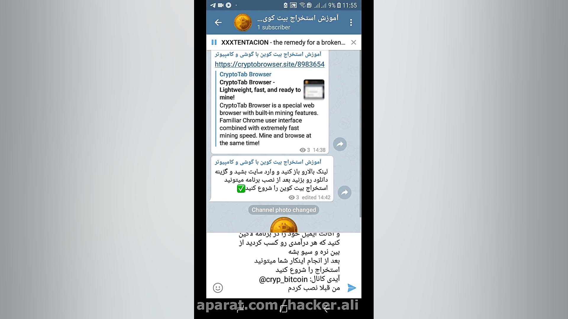 استخراج , بیت , کوین , گوشی , اندروید , آی , اس , ios , android , کامپیوتر , کراپتو , تپ , دریافت , دانلود , برنامه , اورجینال , کانال , تلگرام , عضو , شوید , شروع , کسب , درآمد , کنید
لینک , تلگرام: , cryp_bitcoin
