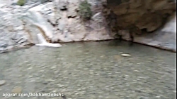 اینجا استان کرمان - جیرفت - درب بهشت - دلفارد - آبشار گلم دختر کش . شهریور  98