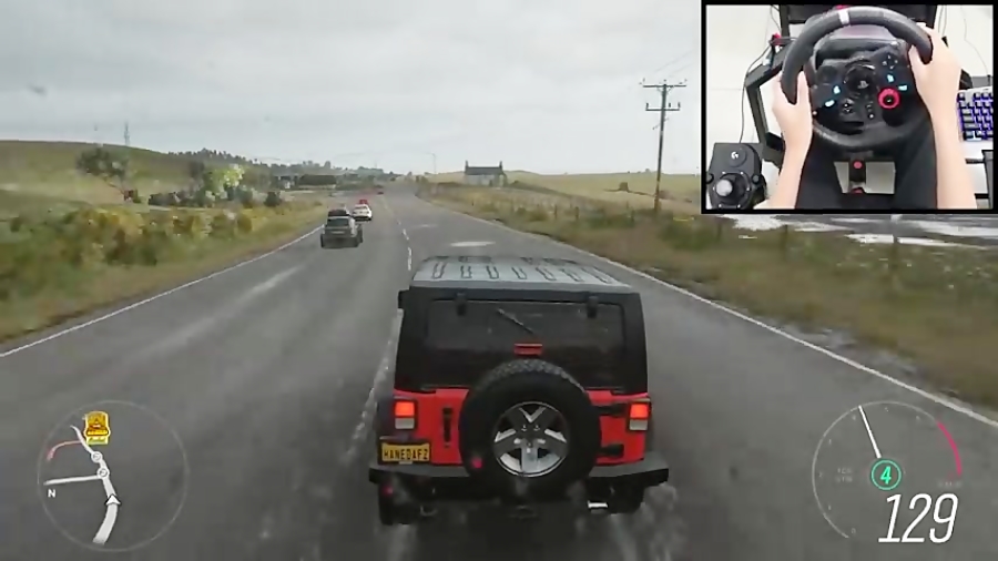 Jeep Wrangler - Forza Horizon 4 | Logitech g29 gameplay