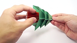 اوریگامی درخت کریسمس  آموزش سا...