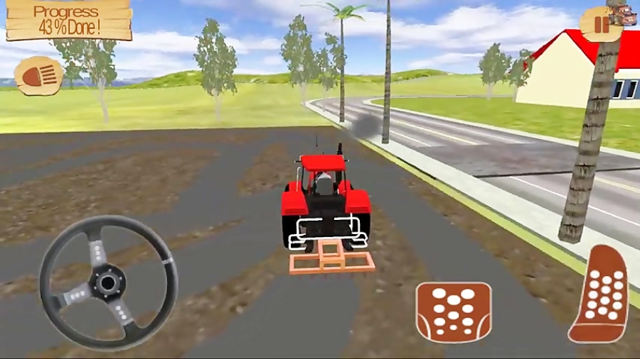 Real Tractor Farming Simulator 2018 - Driving Combine Harve زمان733ثانیه