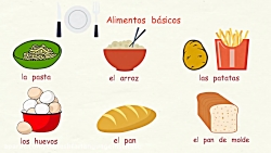آموزش غذاها به زبان اسپانیایی