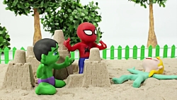 کارتون خمیر بازی کودکان  السا...