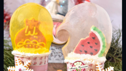 کاپ کیک گوی برفی (حباب ژلاتینی...