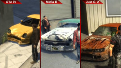 مقایسه بین  GTA IV و Mafia II و Just Cause 2 از نظر گرافیک و هوش مصنوعی