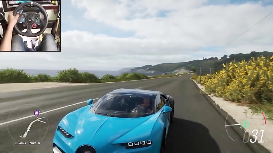 گیم پلی جذاب Forza Horizon 4  با بوگاتی شیرون