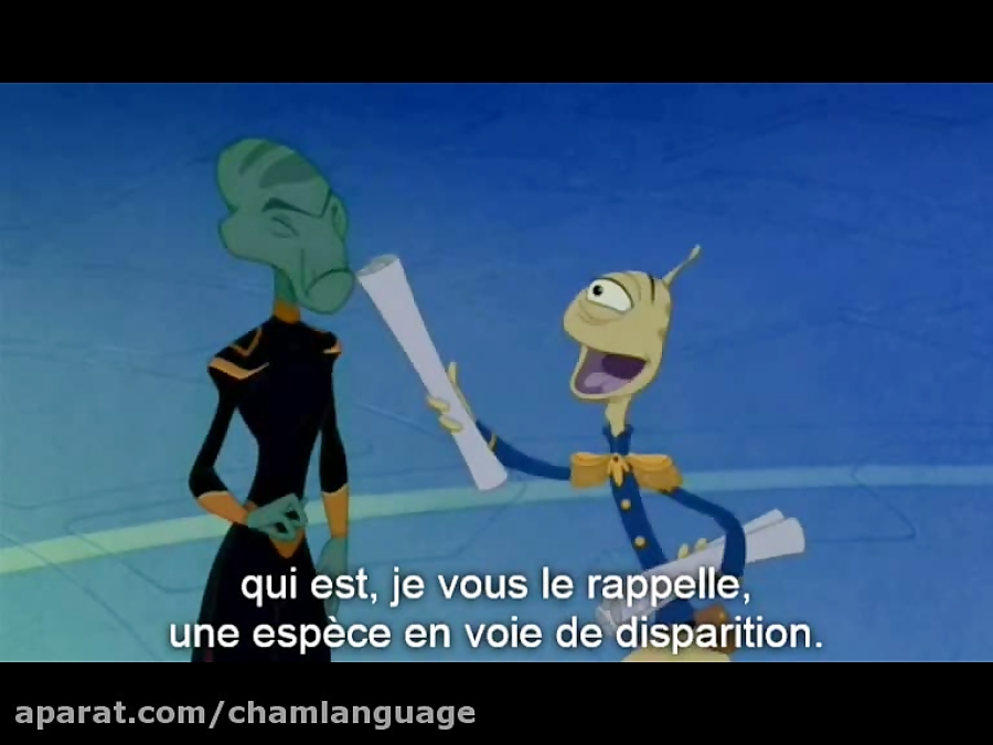 آموزش لغات فرانسه با انیمیشن - انیمیشن لیلو و استیچ زمان50ثانیه
