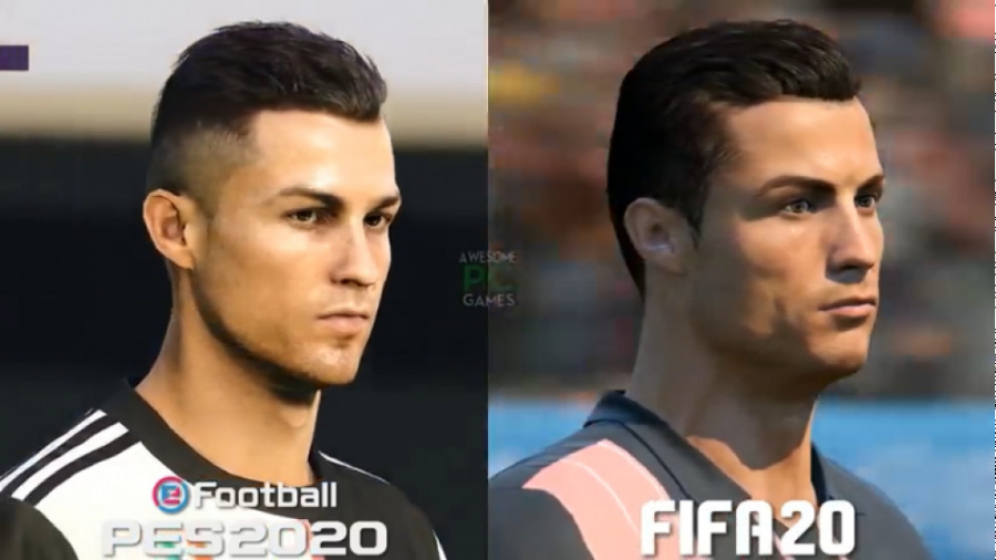 تفاوت چهره بازیکنان یوونتوس در دو بازی FIFA 20 و PES 2020