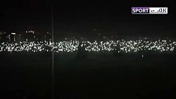 قطع برق ورزشگاه در بازی گل ریح...