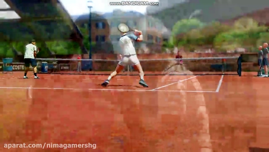 تنیس بازی کردن حسین گیمر با نیما گیمر اس اچ جی